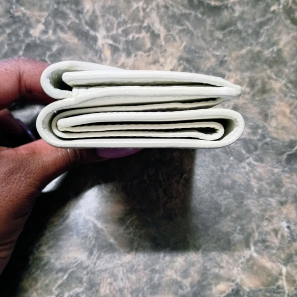 ❤️Authentic BALENCIAGA Papier Mini Wallet White Leather Trifold - Picture 9 of 9